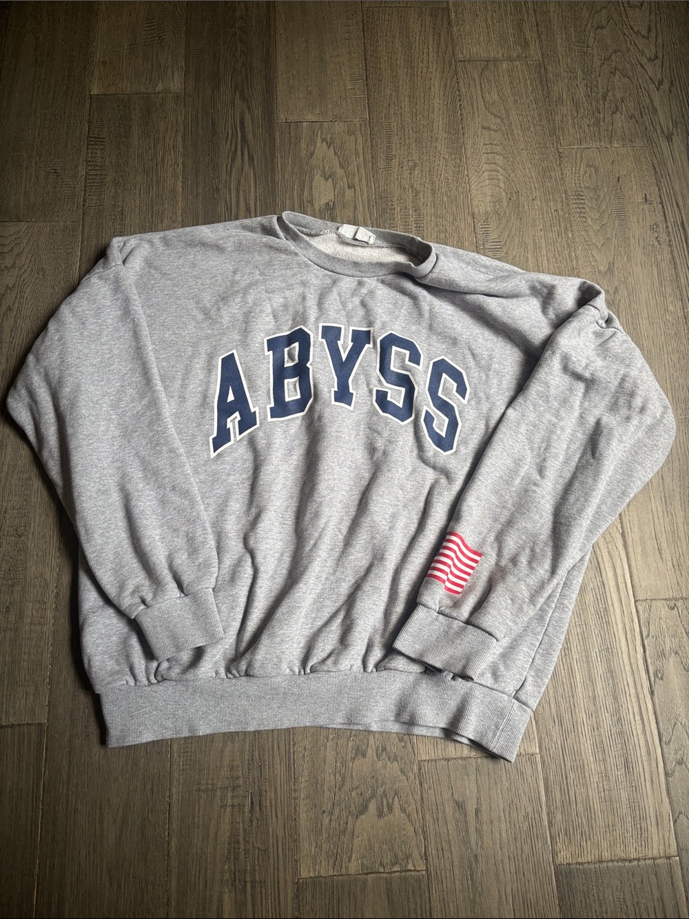 Tile & Birkin | ABYSS Gray Crewneck Sweatshirt Casual Pullover Size Small